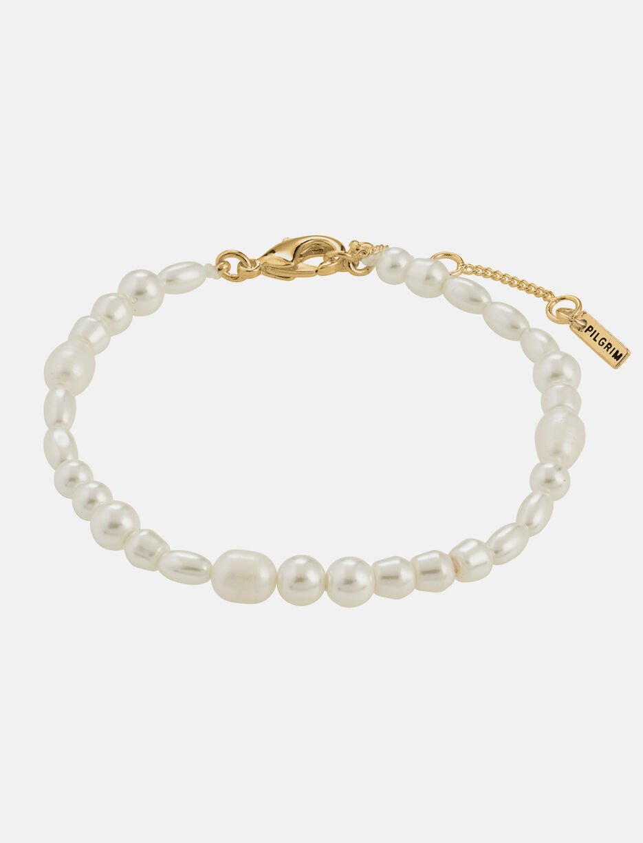 Bracelet perles d'eau douce et perles de verre