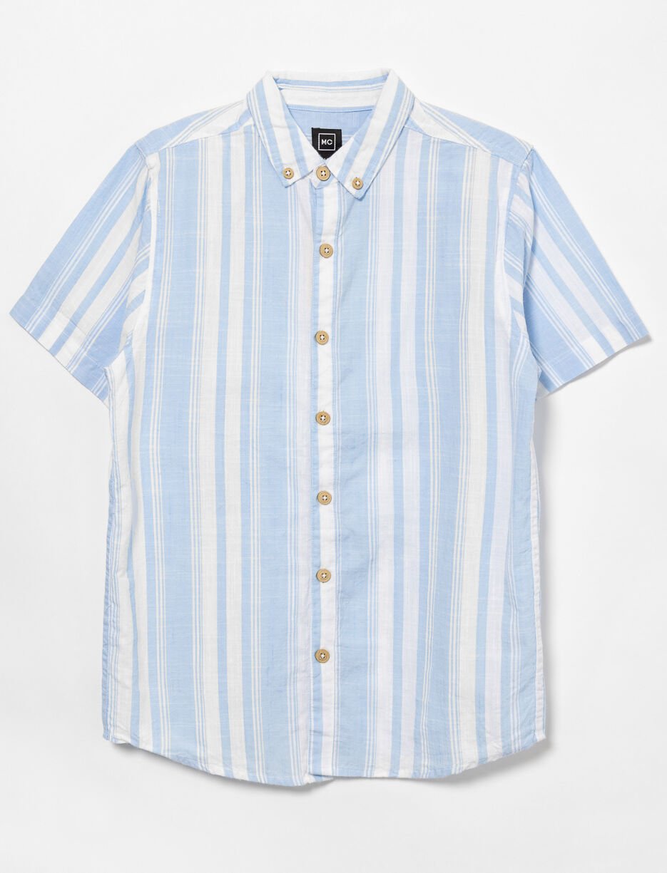 Chemise manches courtes à rayures