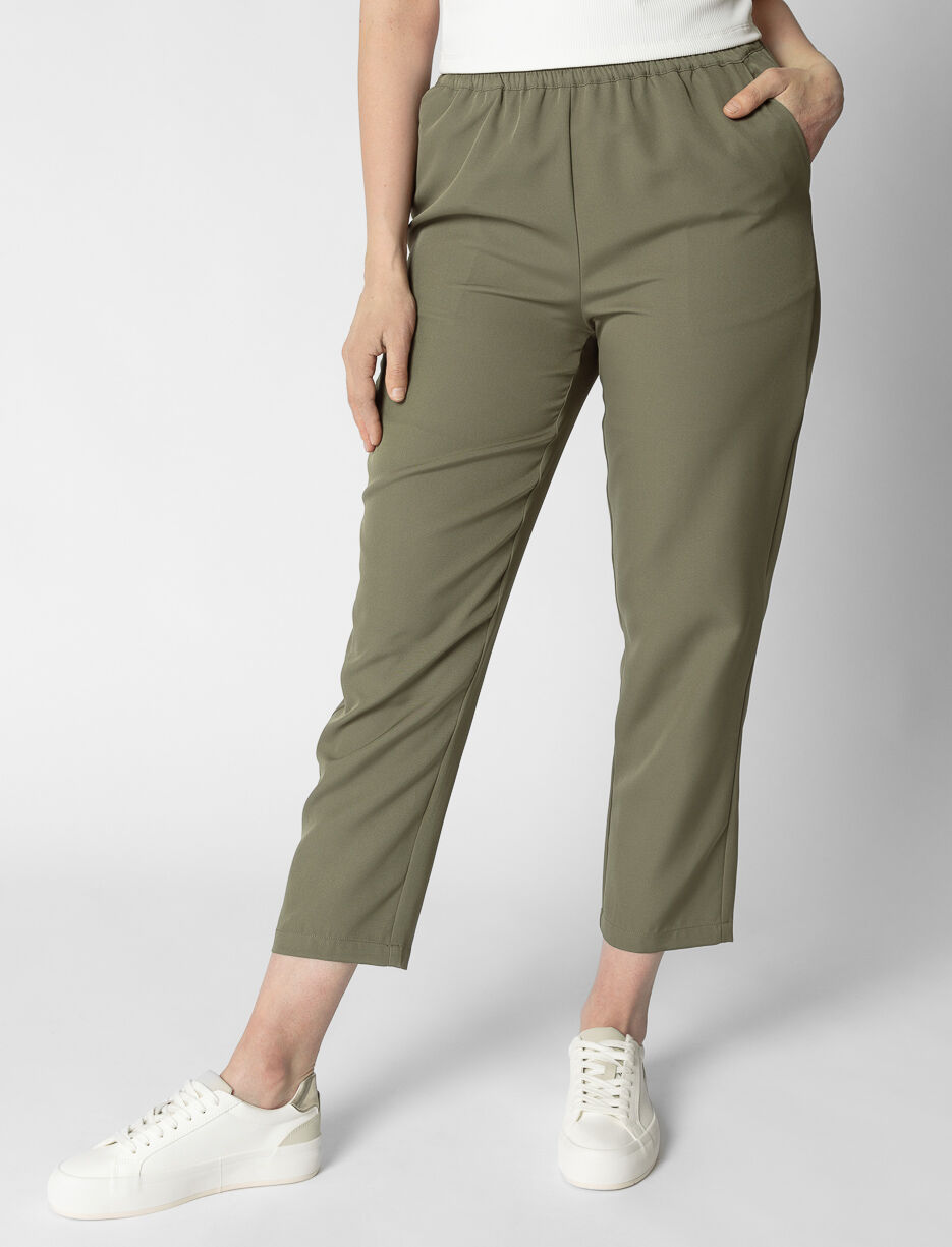 Pantalon droit à enfiler