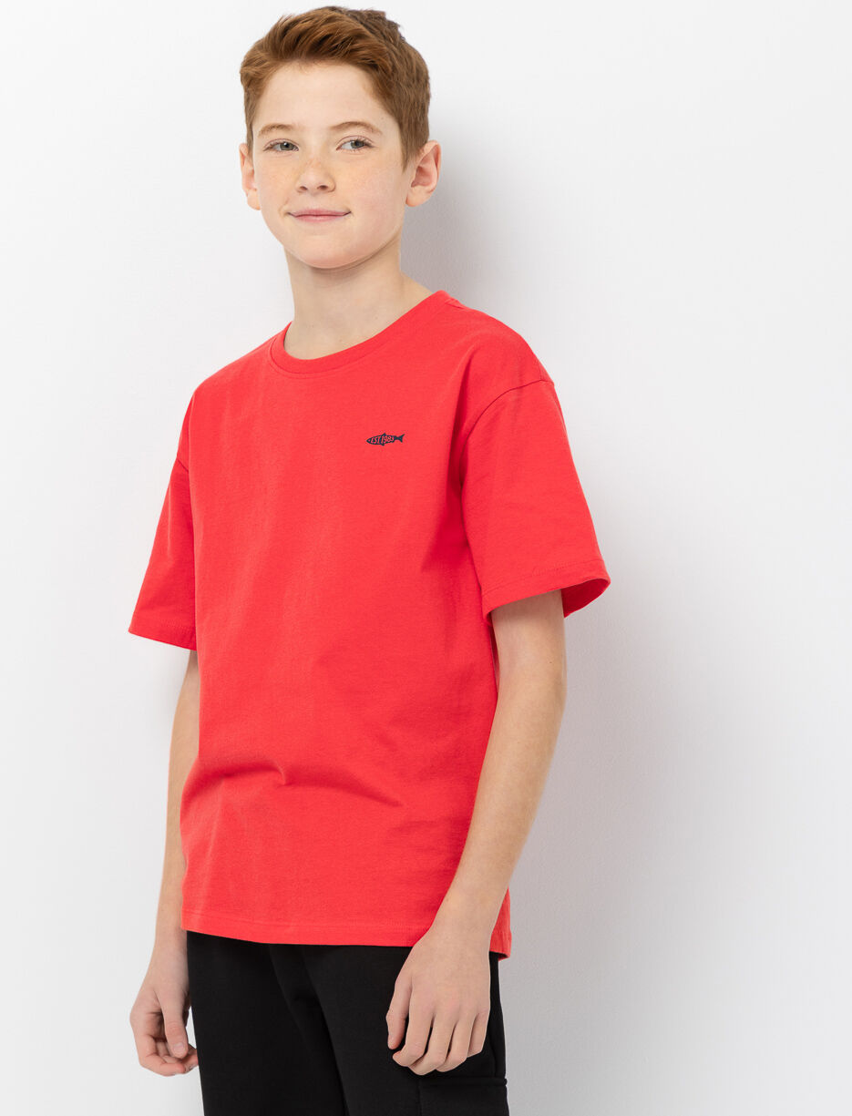 T-shirt en coton bio imprimé au dos