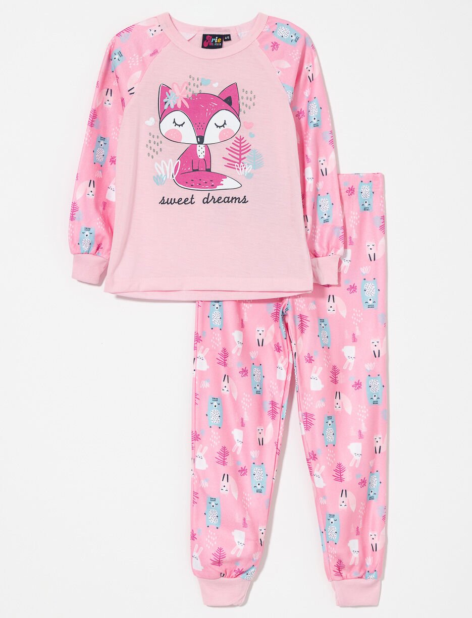 Pyjama 2 pièces imprimé - petite fille