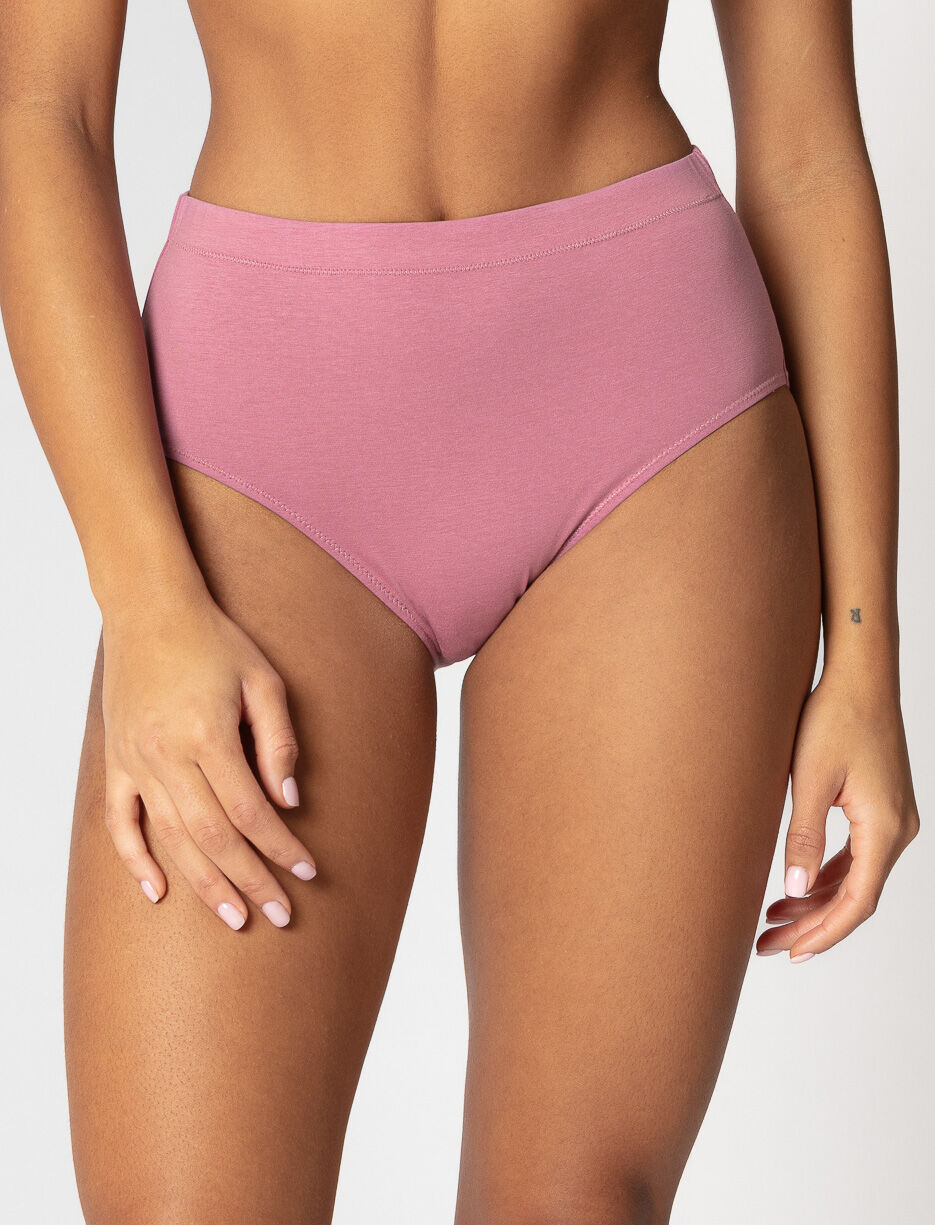 Culotte taille haute unie