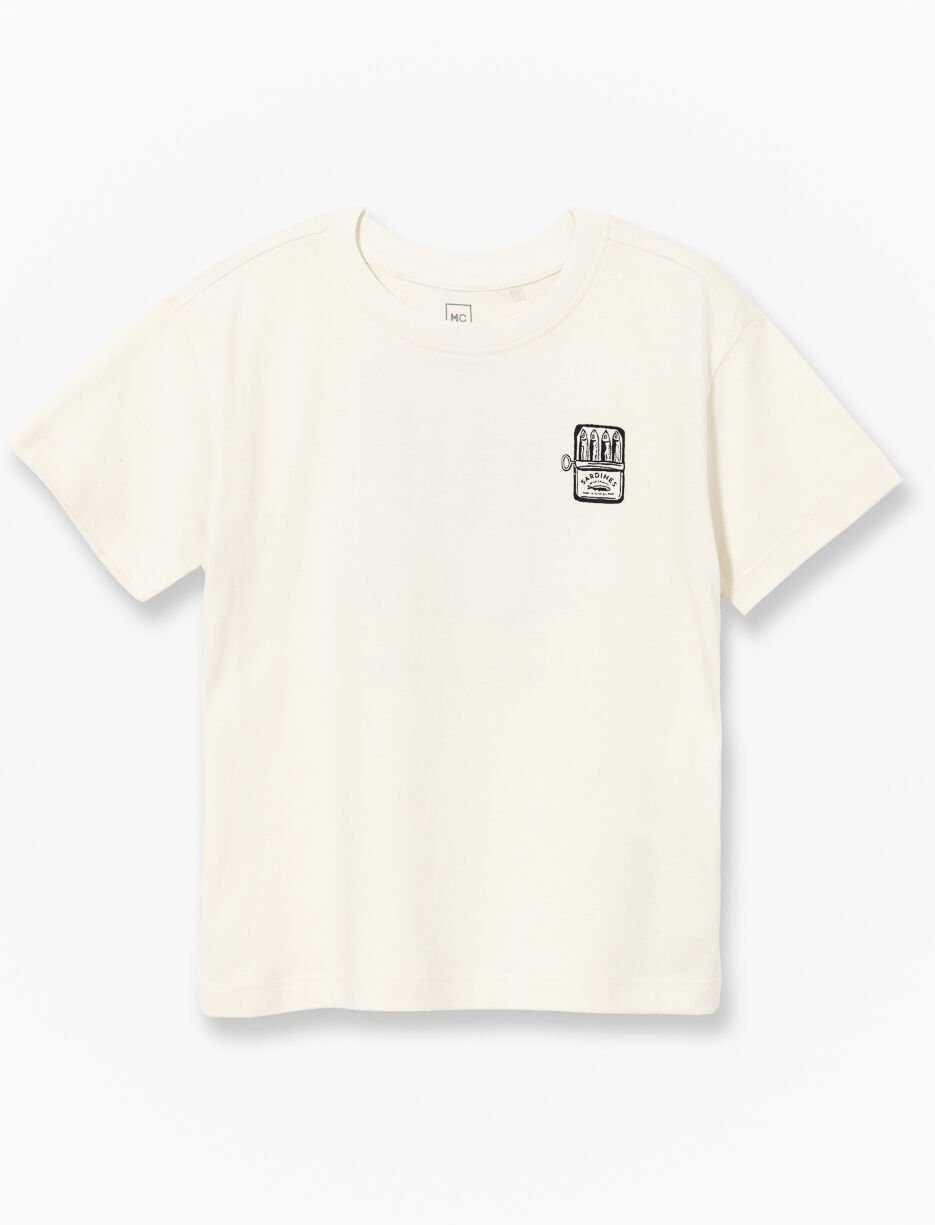 Organic Cotton Back Print T-shirt - Little Boy