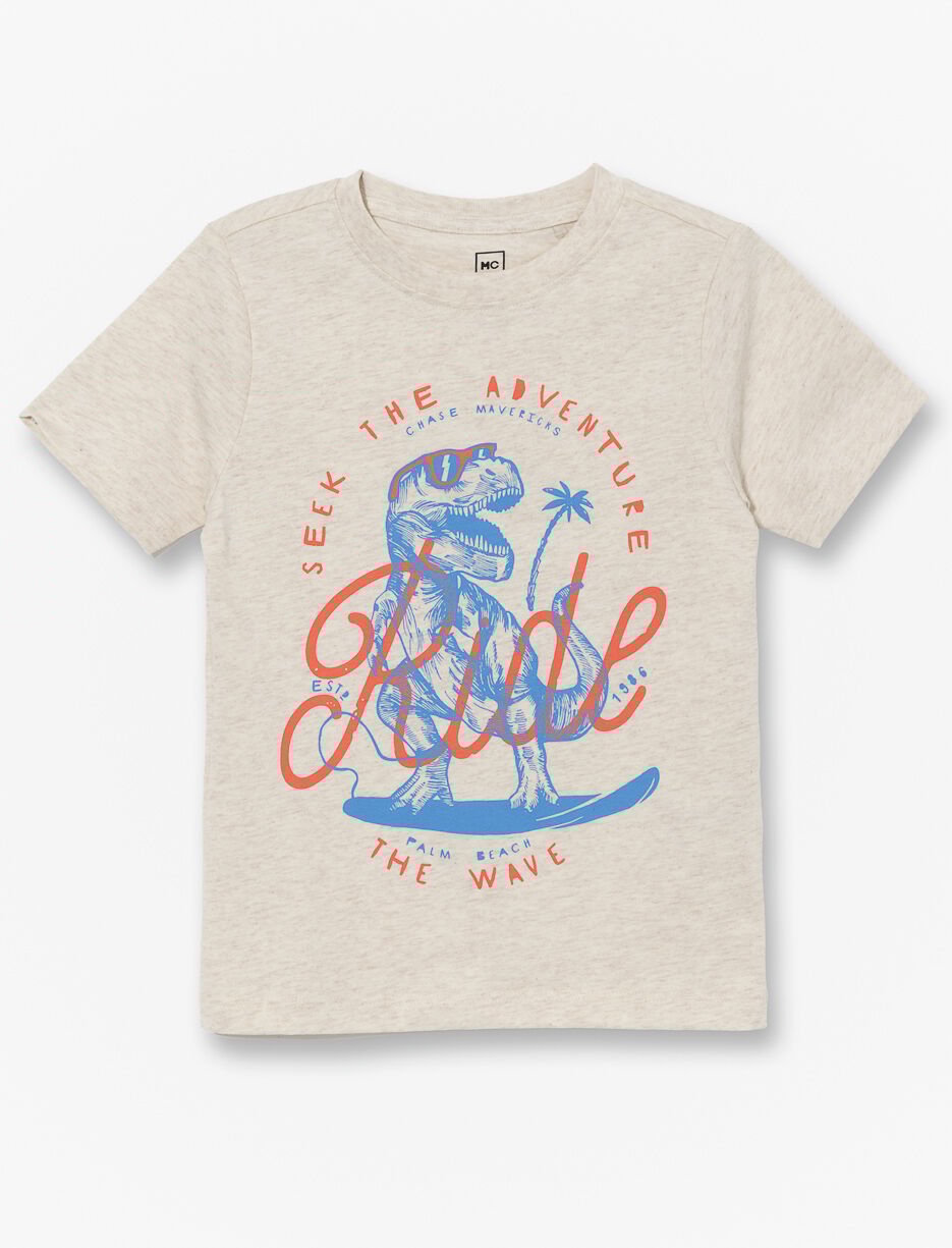 T-shirt imprimé à col rond - petit garçon