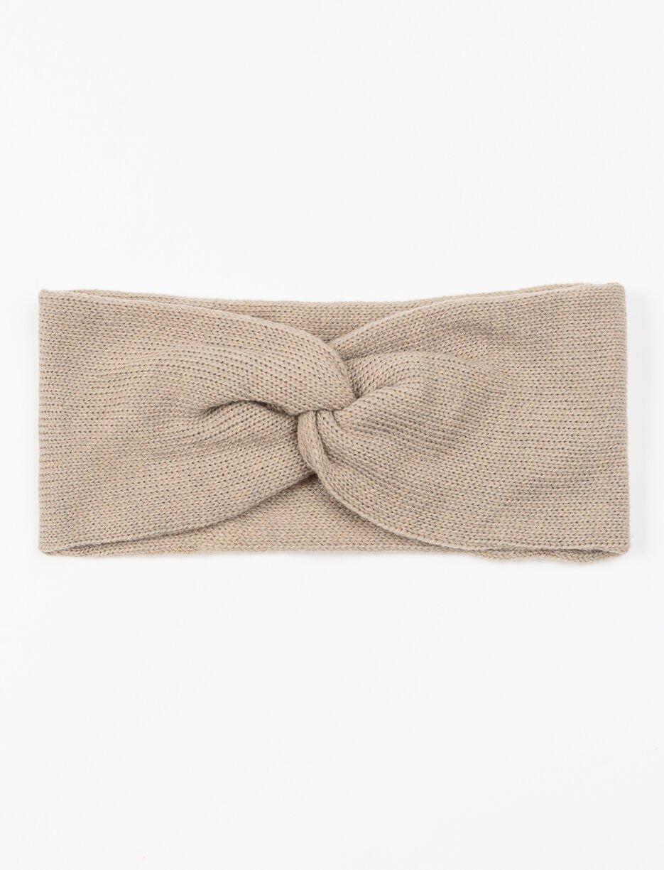 Bandeau noué en tricot