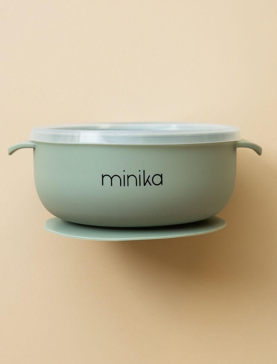 Bol en silicone avec couvercle