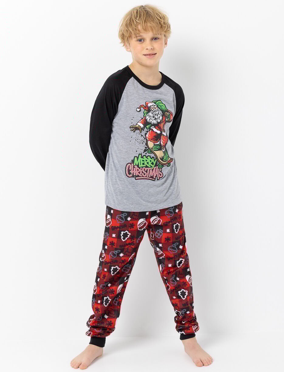 2-piece Christmas Print PJ Set