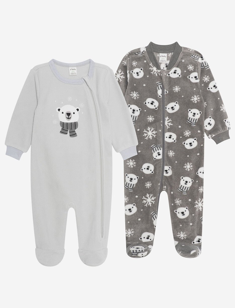 Footed Onesie PJs - Pack of 2