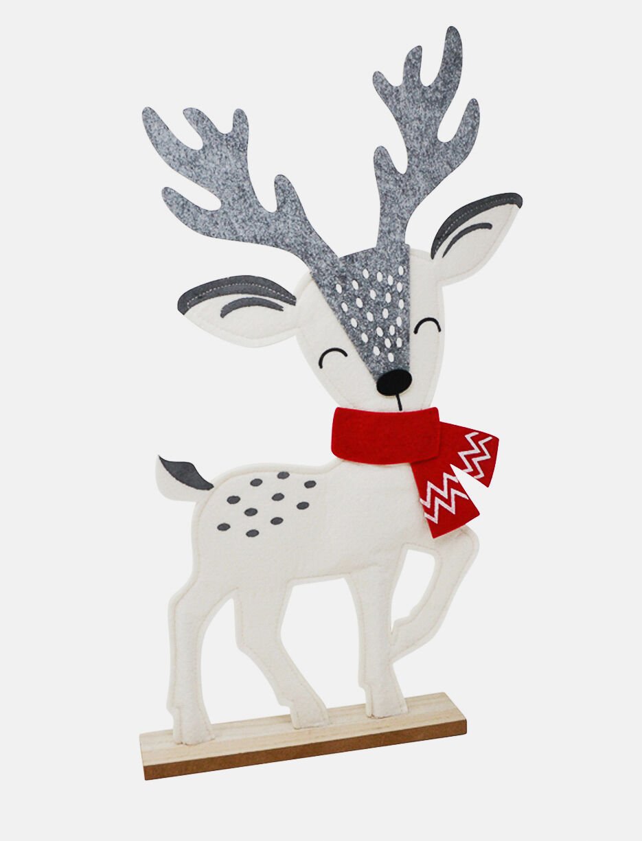 Cerf de Noël en bois