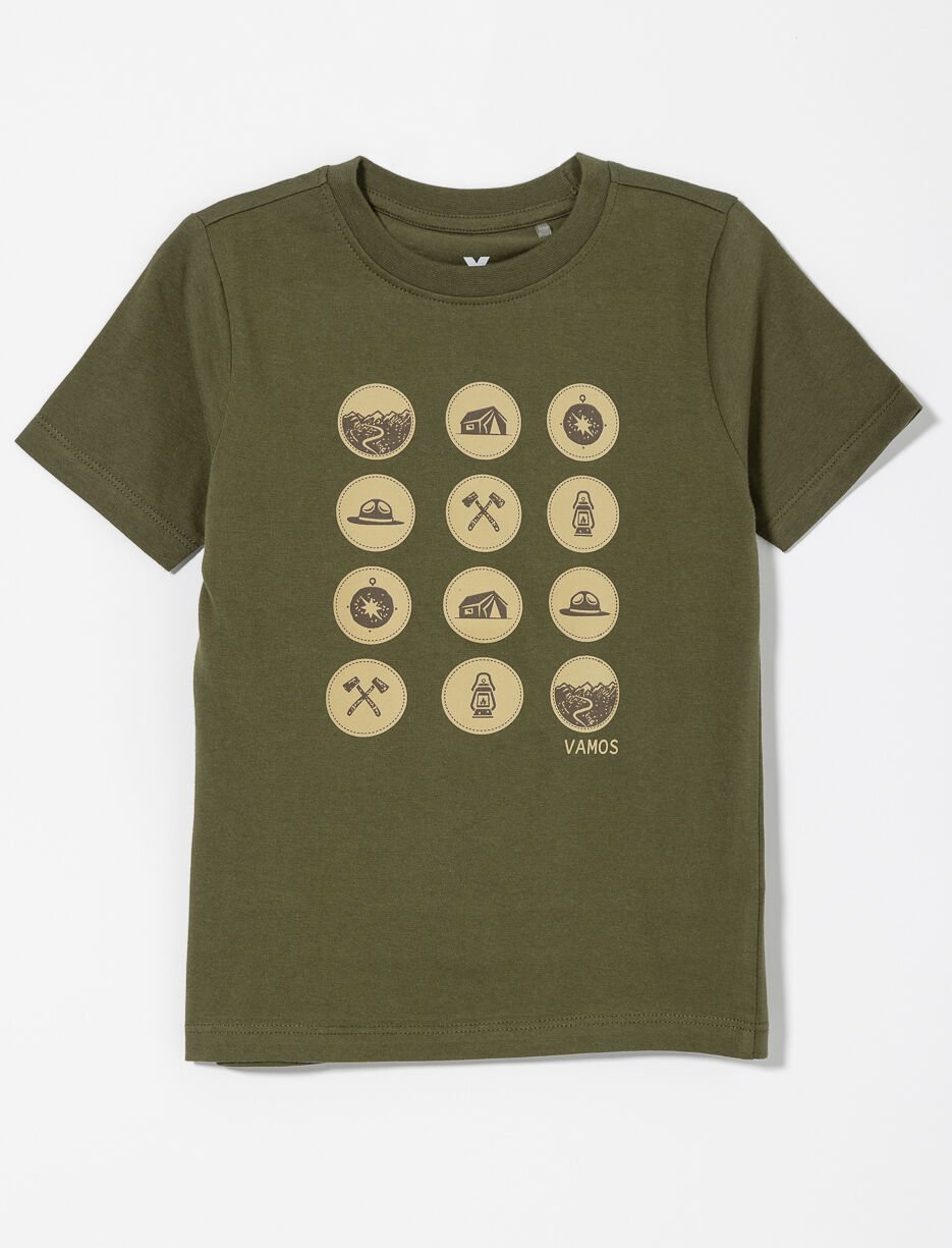 T-shirt imprimé en coton bio - petit garçon