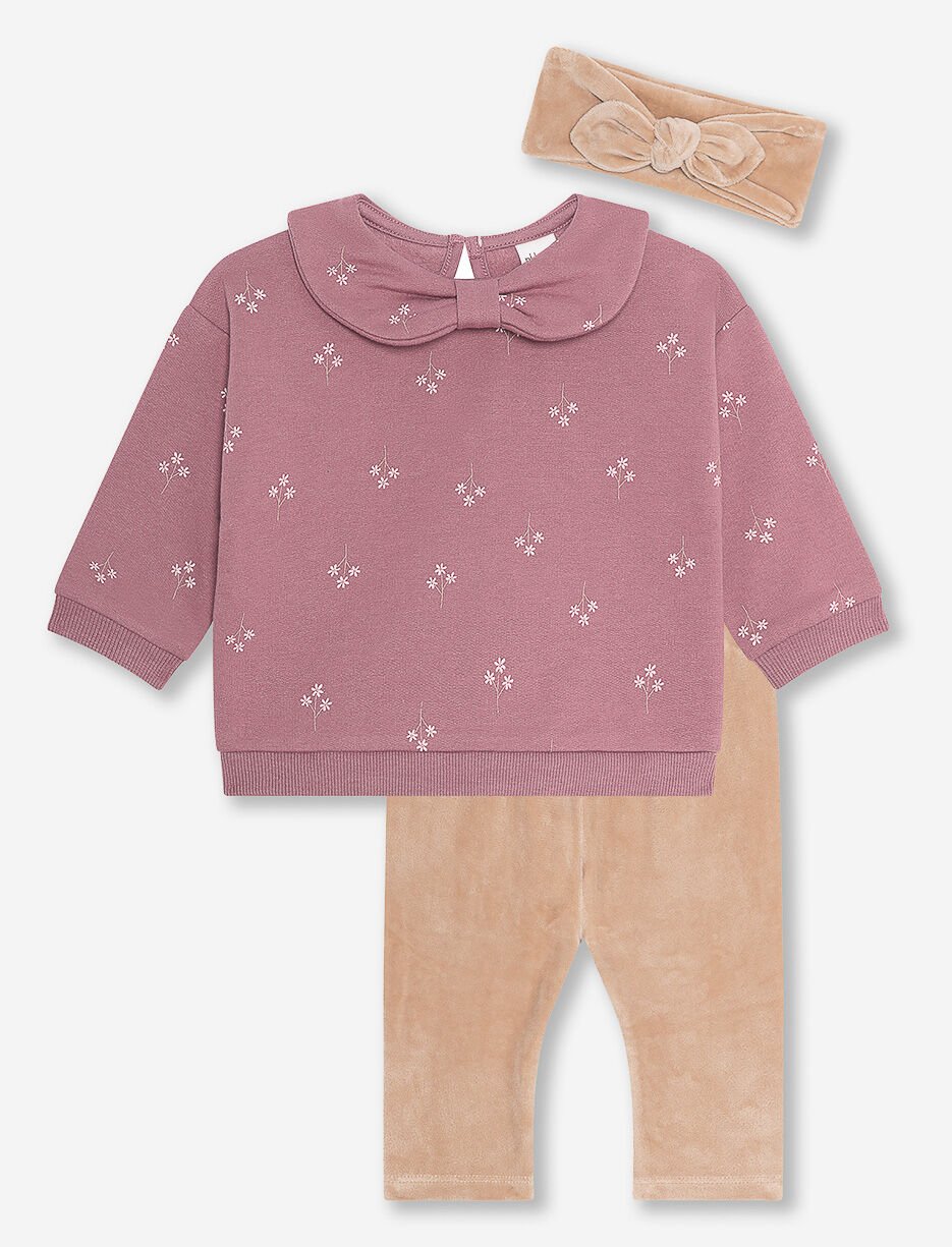 Ens. 2 pièces imprimé avec bandeau