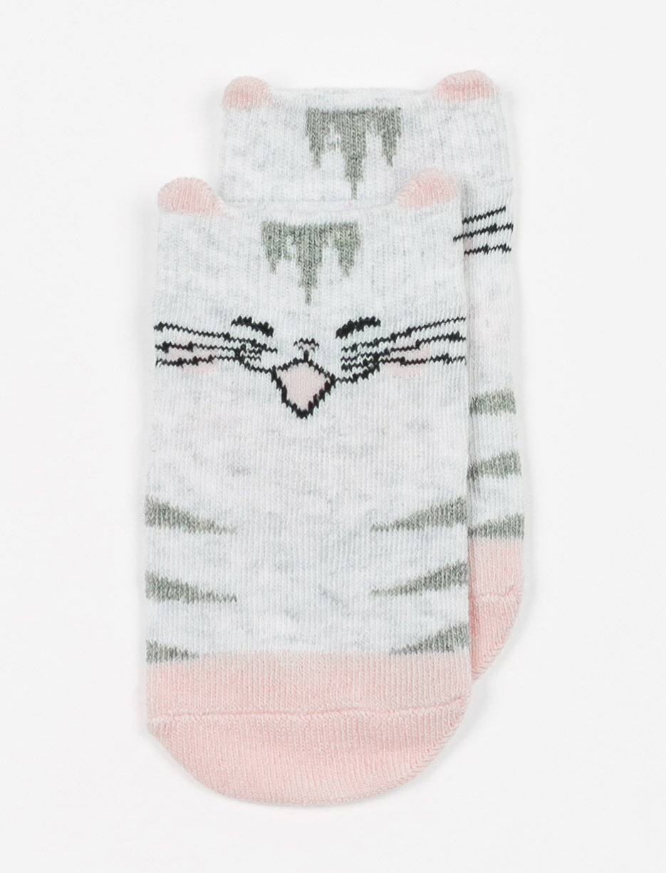 Chaussettes avec face de chat