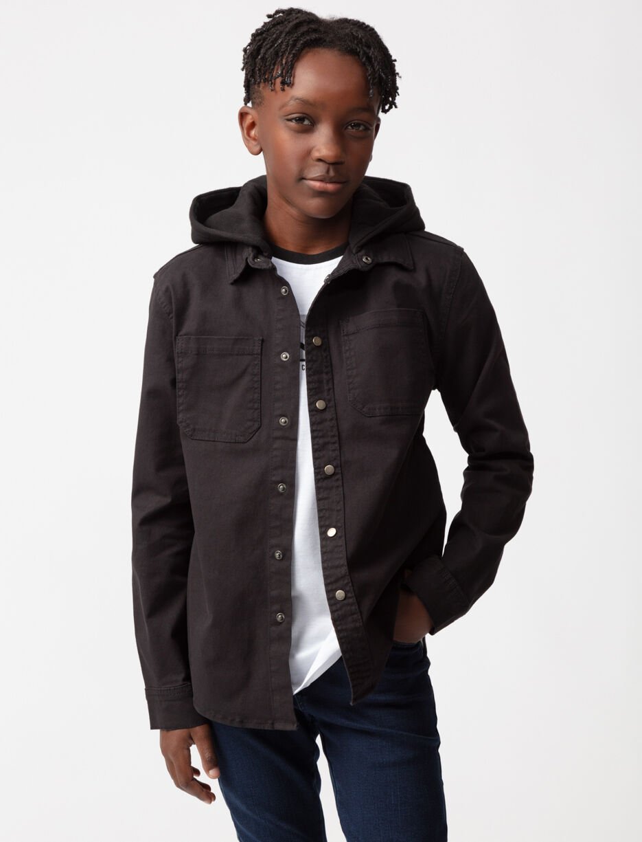 Hooded Shirt Jacket