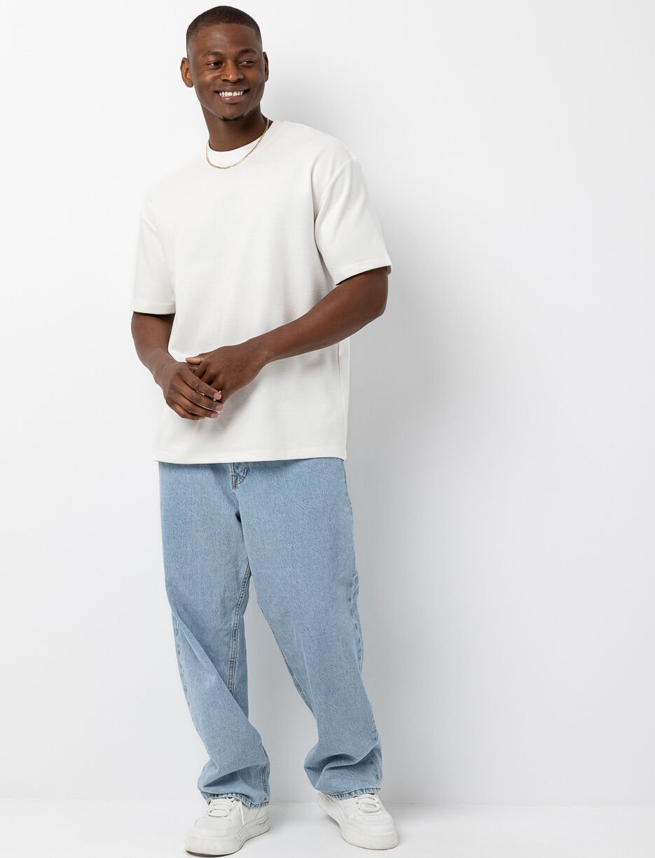 T-shit uni à col rond