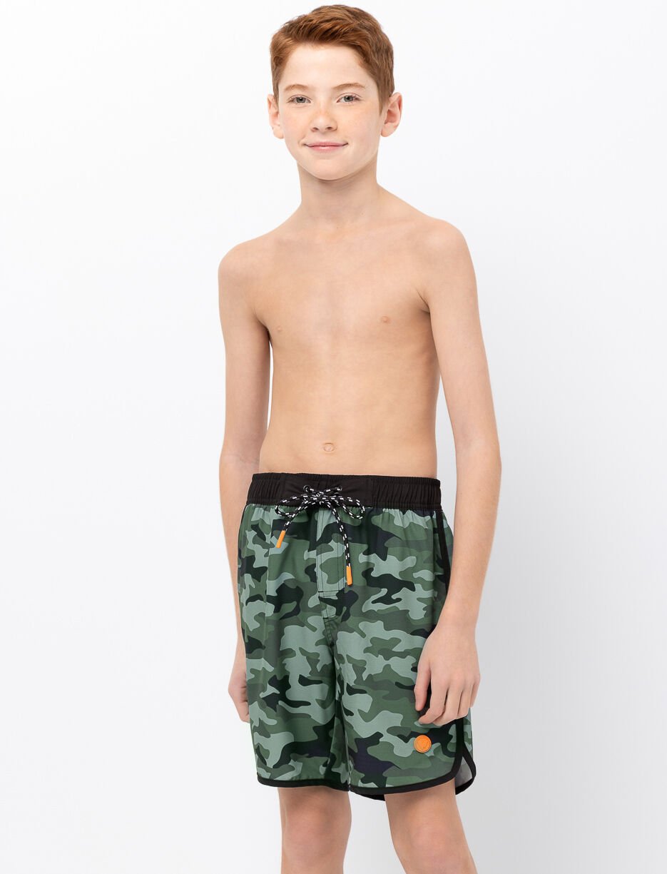 Boardshort camouflage &agrave; taille &eacute;lastique