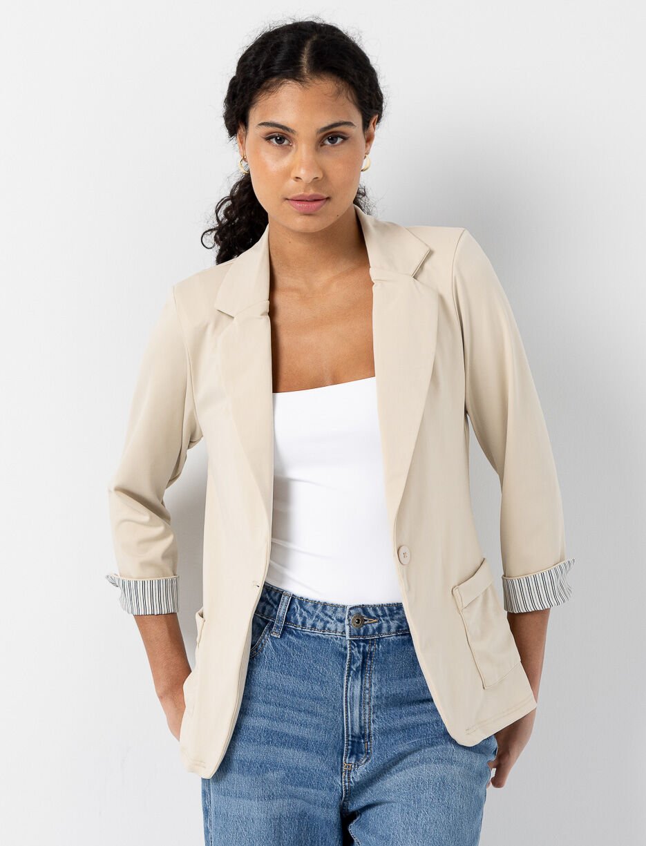 Veston à manches revers 3/4