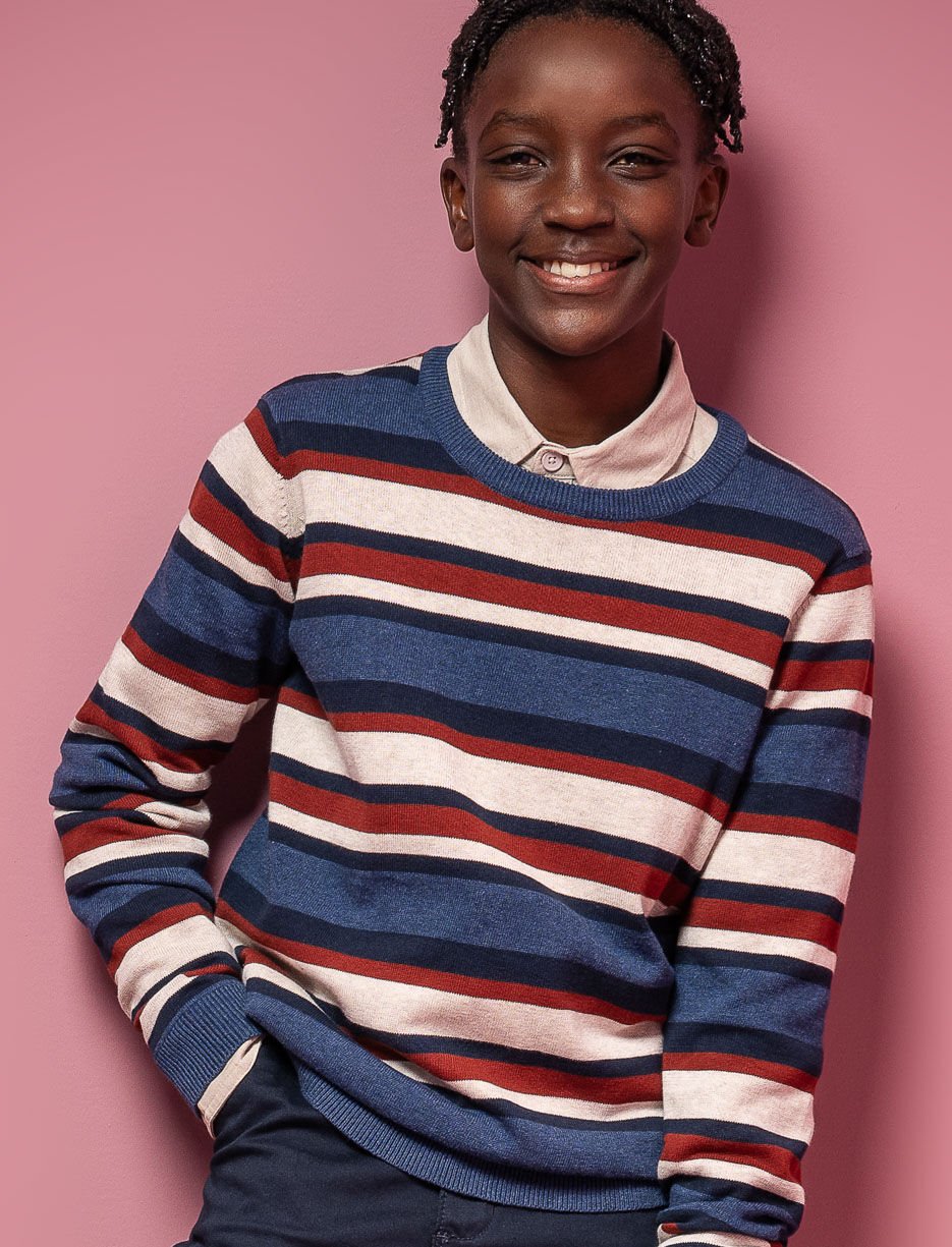 Striped Knit Sweater