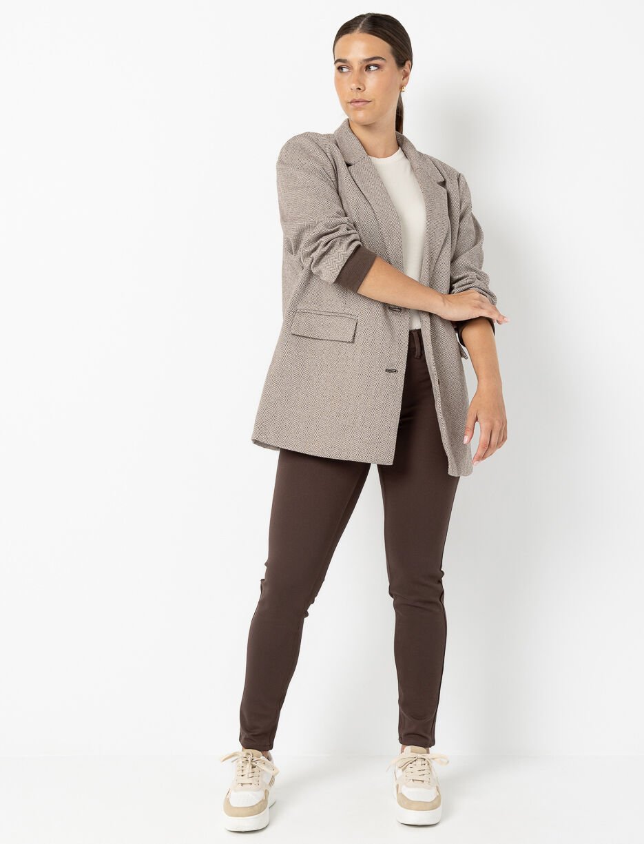Pantalon étroit uni Pantalon étroit uni
