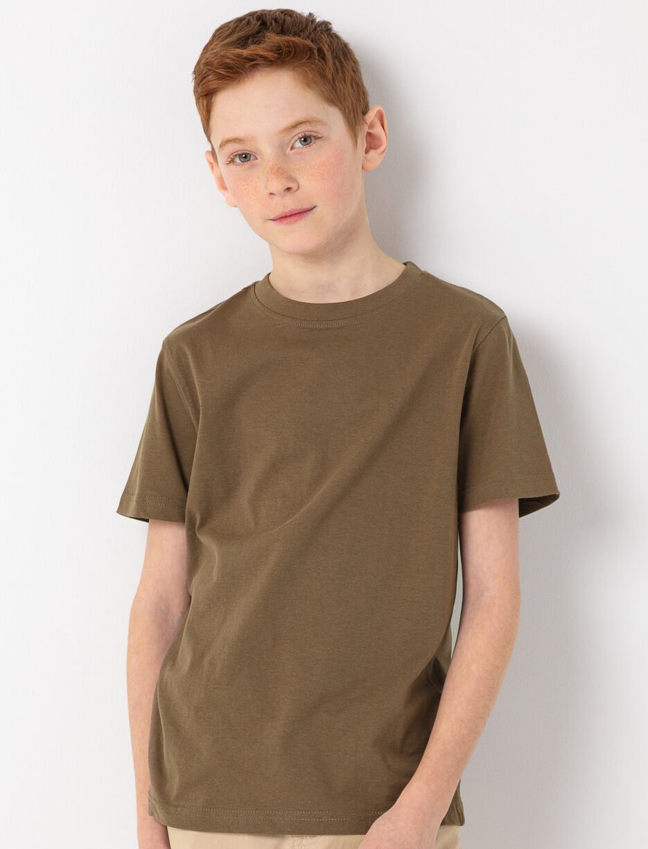 T-shirt uni à col rond