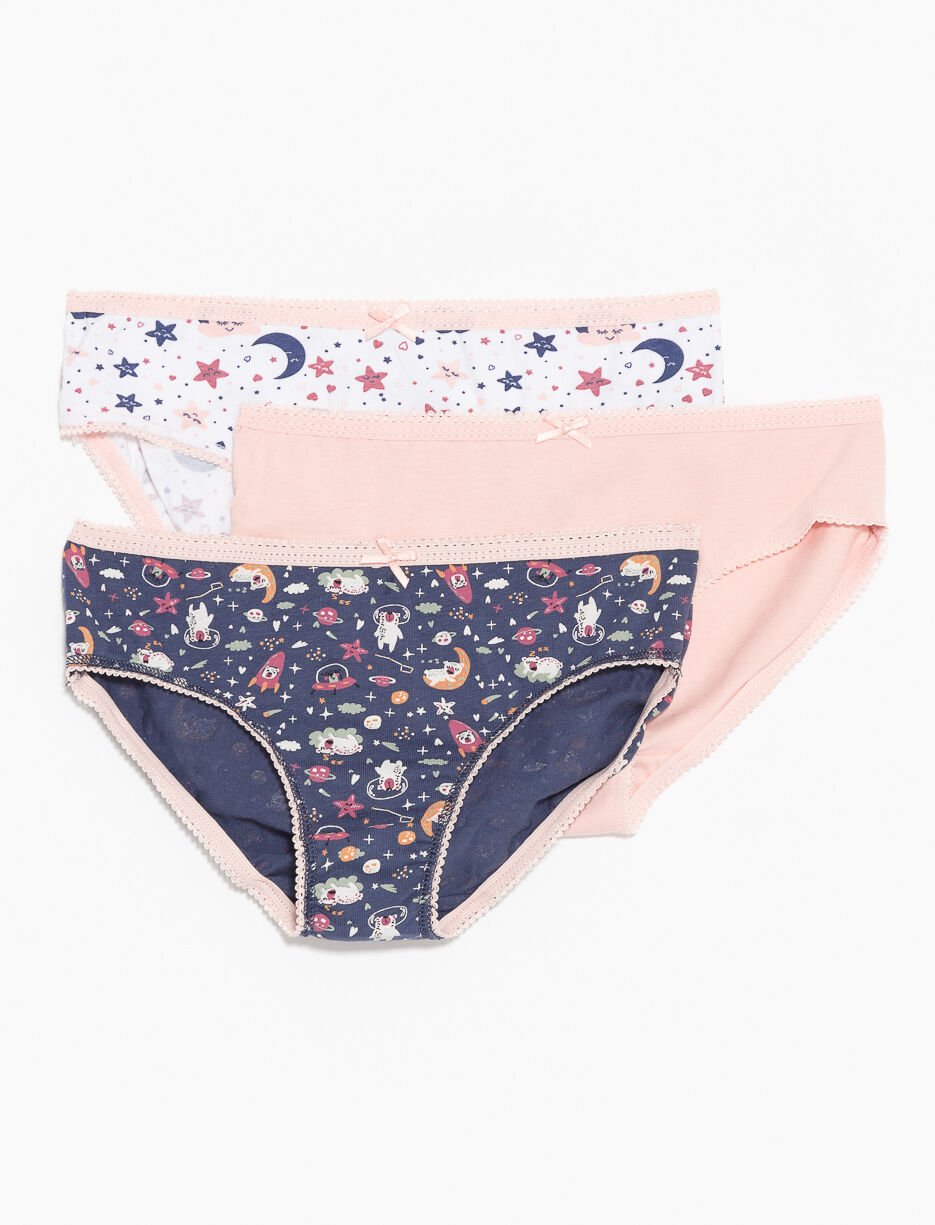 Culottes bikini imprimées - paquet de 3