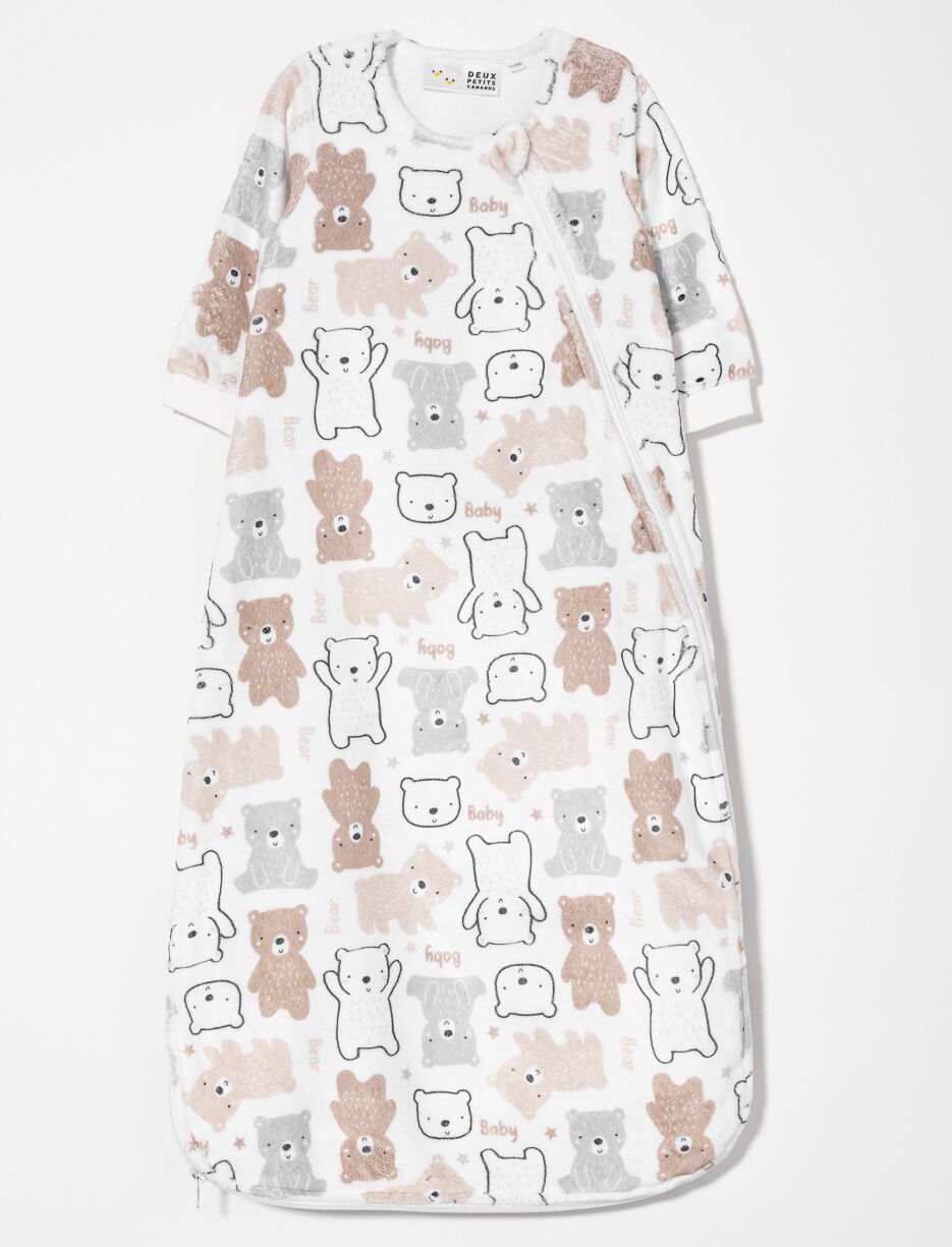 Dormeuse en peluche imprimée