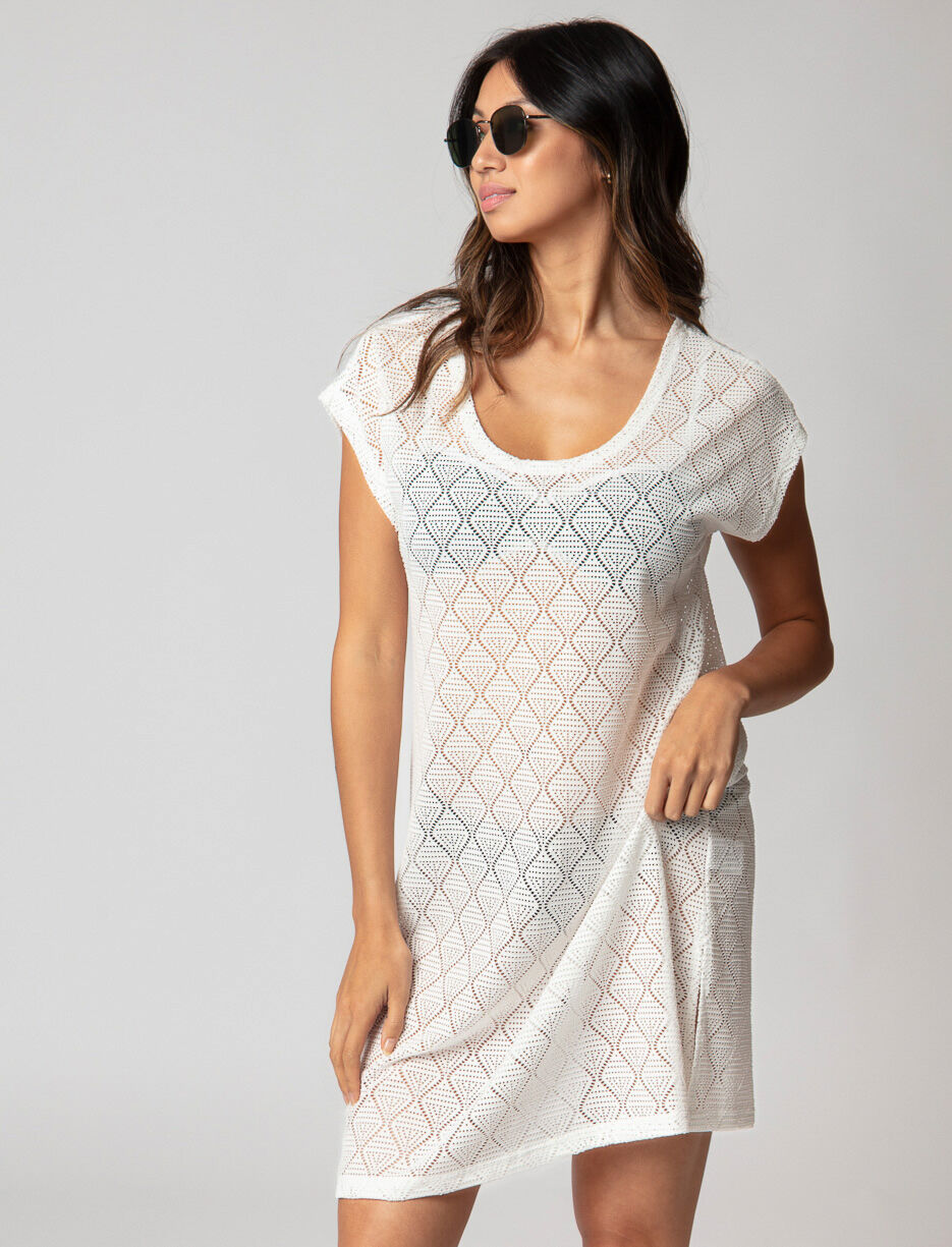 Tunique de plage en crochet