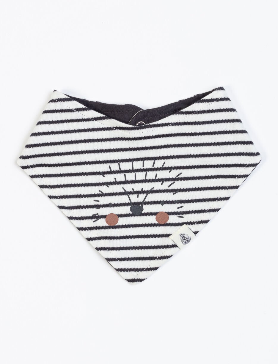 Bavoir réversible en coton bio