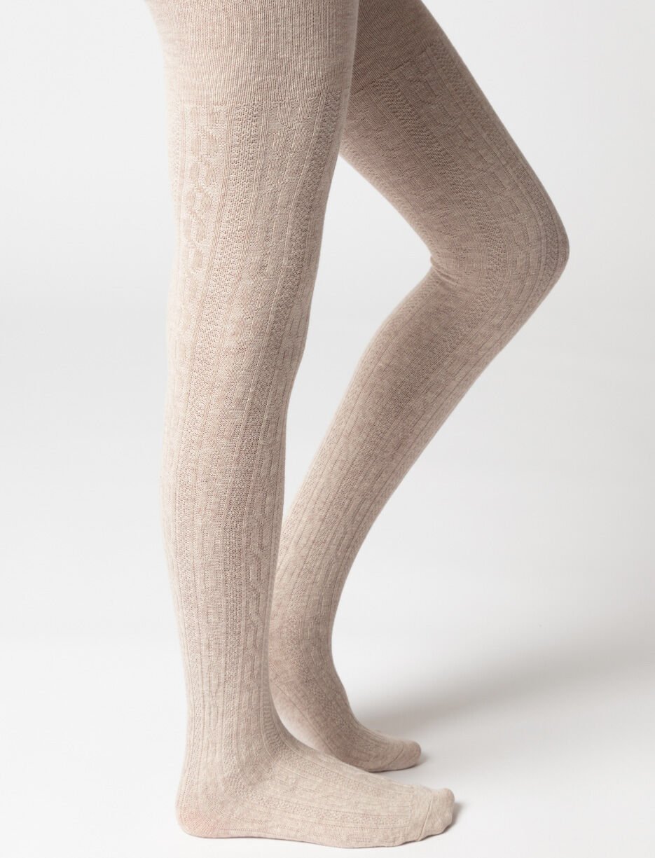 Collant texturé opaque