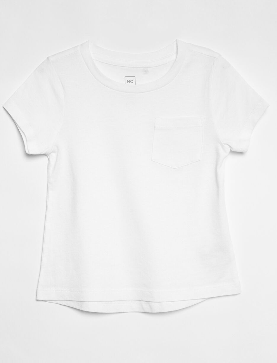 T-shirt à poche uni