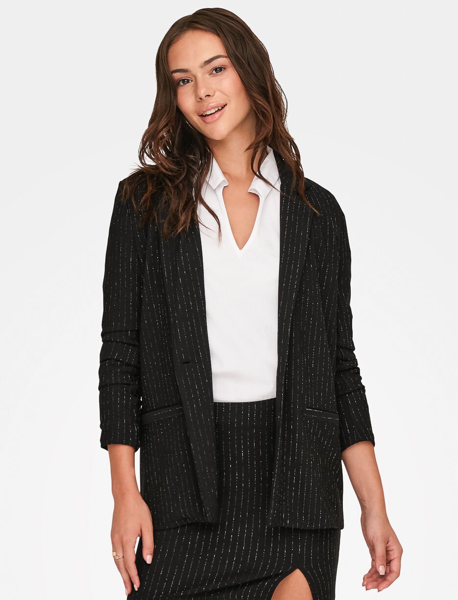 Veston à rayures brillantes