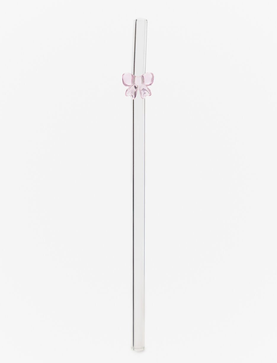 Paille en verre avec boucle