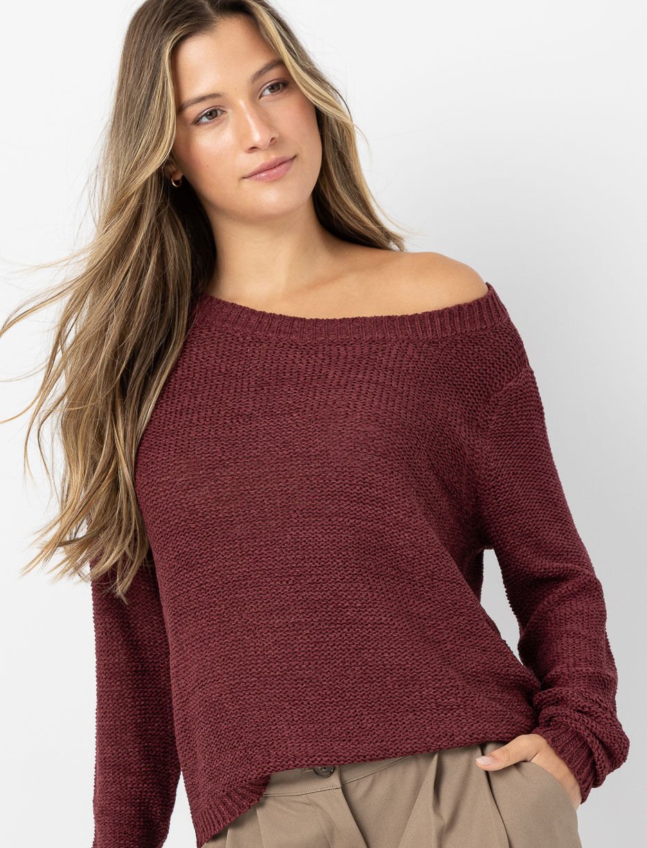 Chandail en tricot &agrave; manches longues