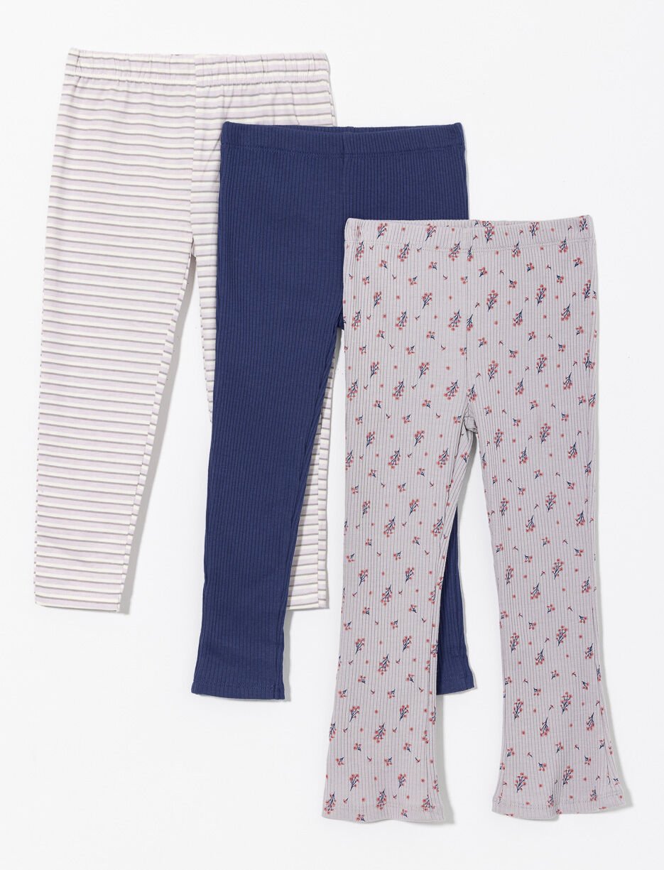 Ribbed Leggings - Pack of 3