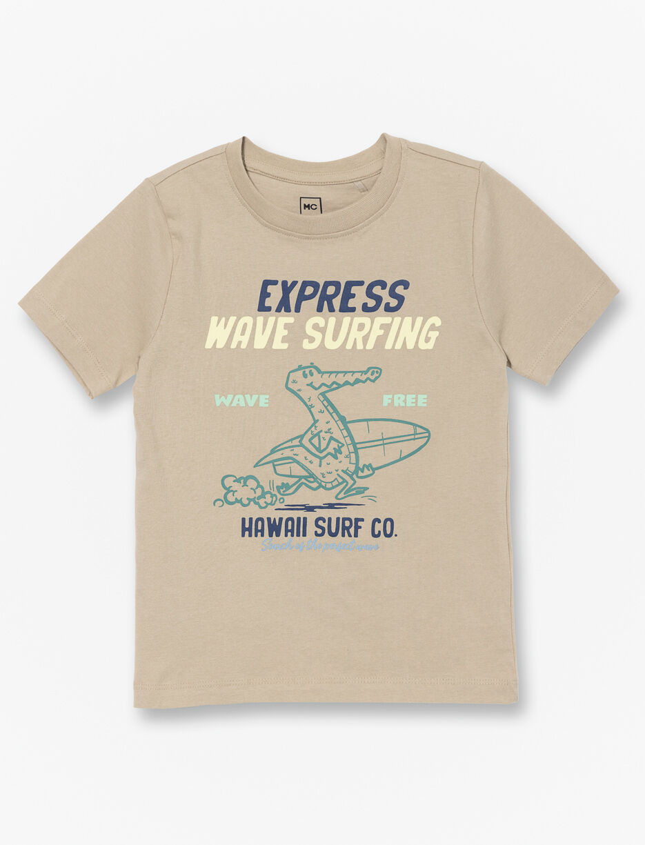 T-shirt en coton bio imprimé - petit garçon