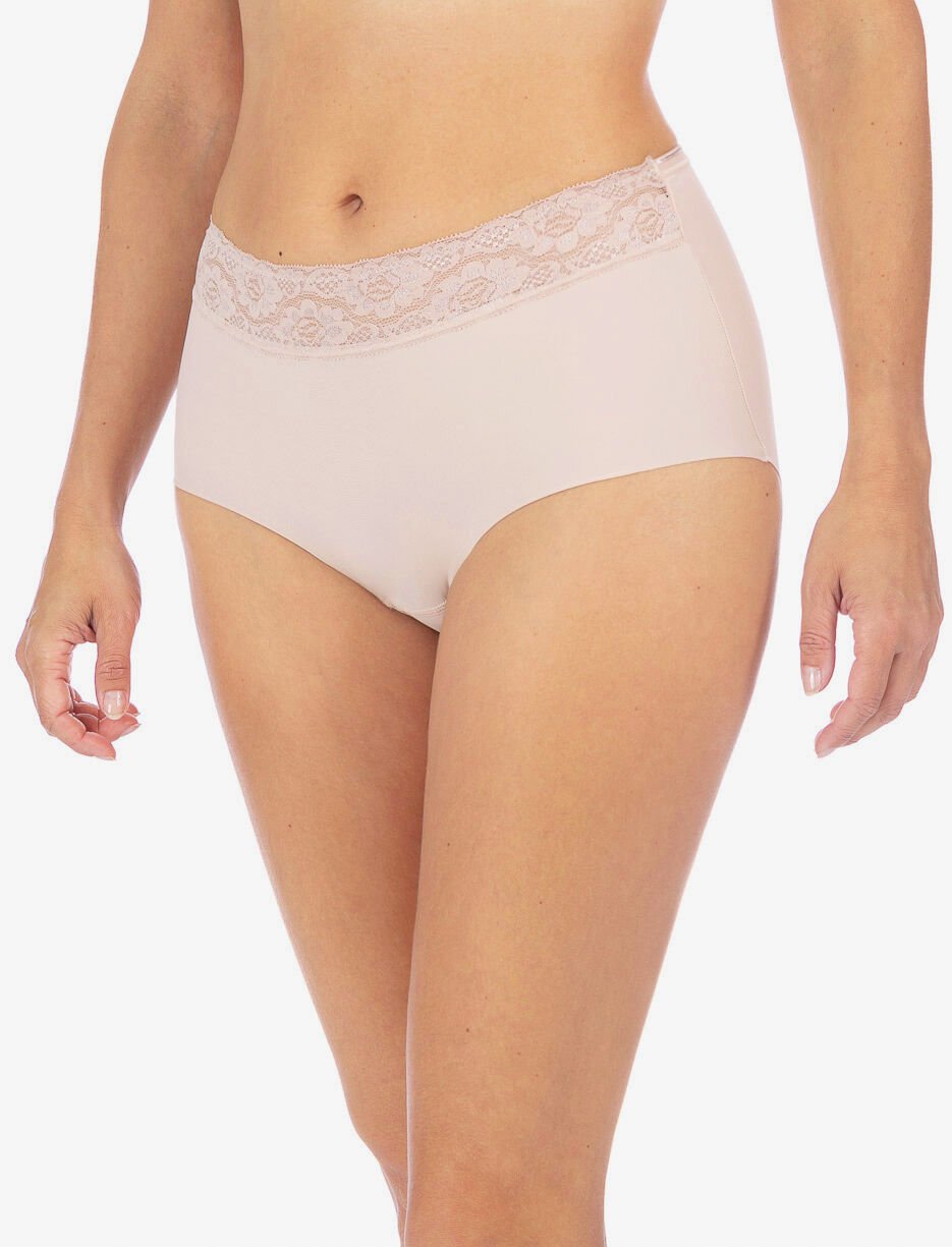 Culotte taille haute avec dentelle