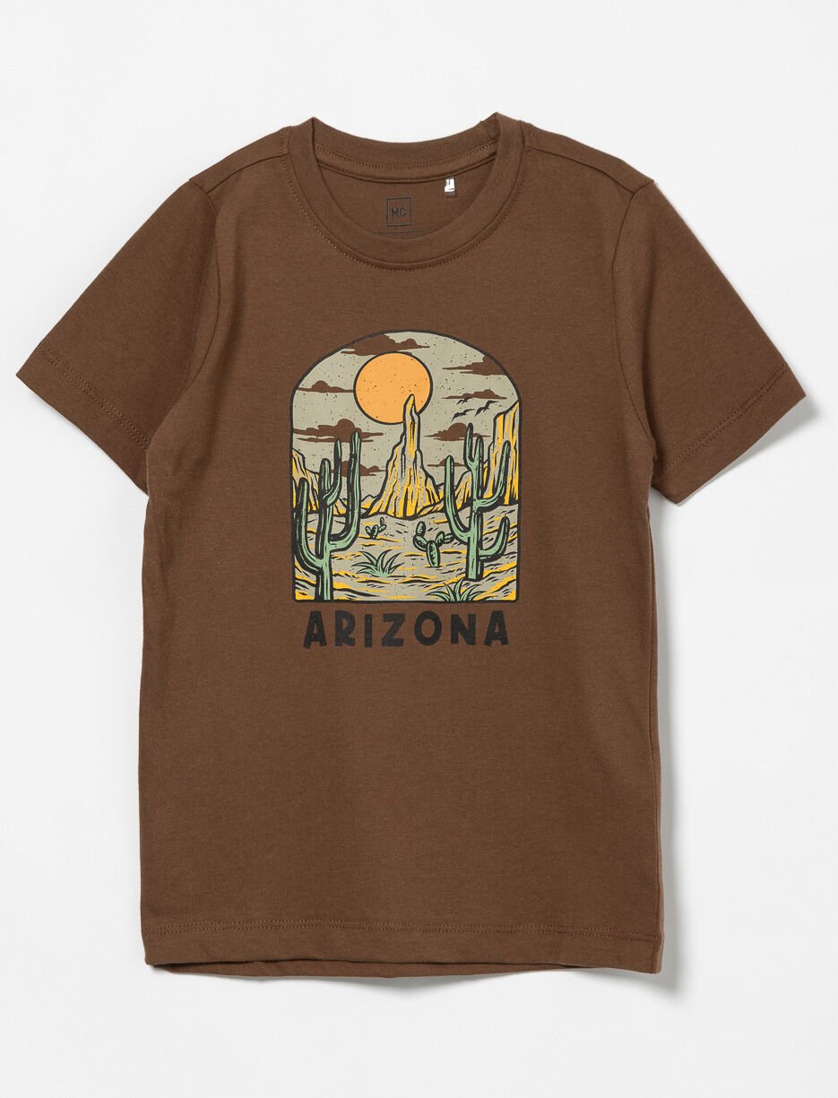 T-shirt imprimé à col rond - petit garçon