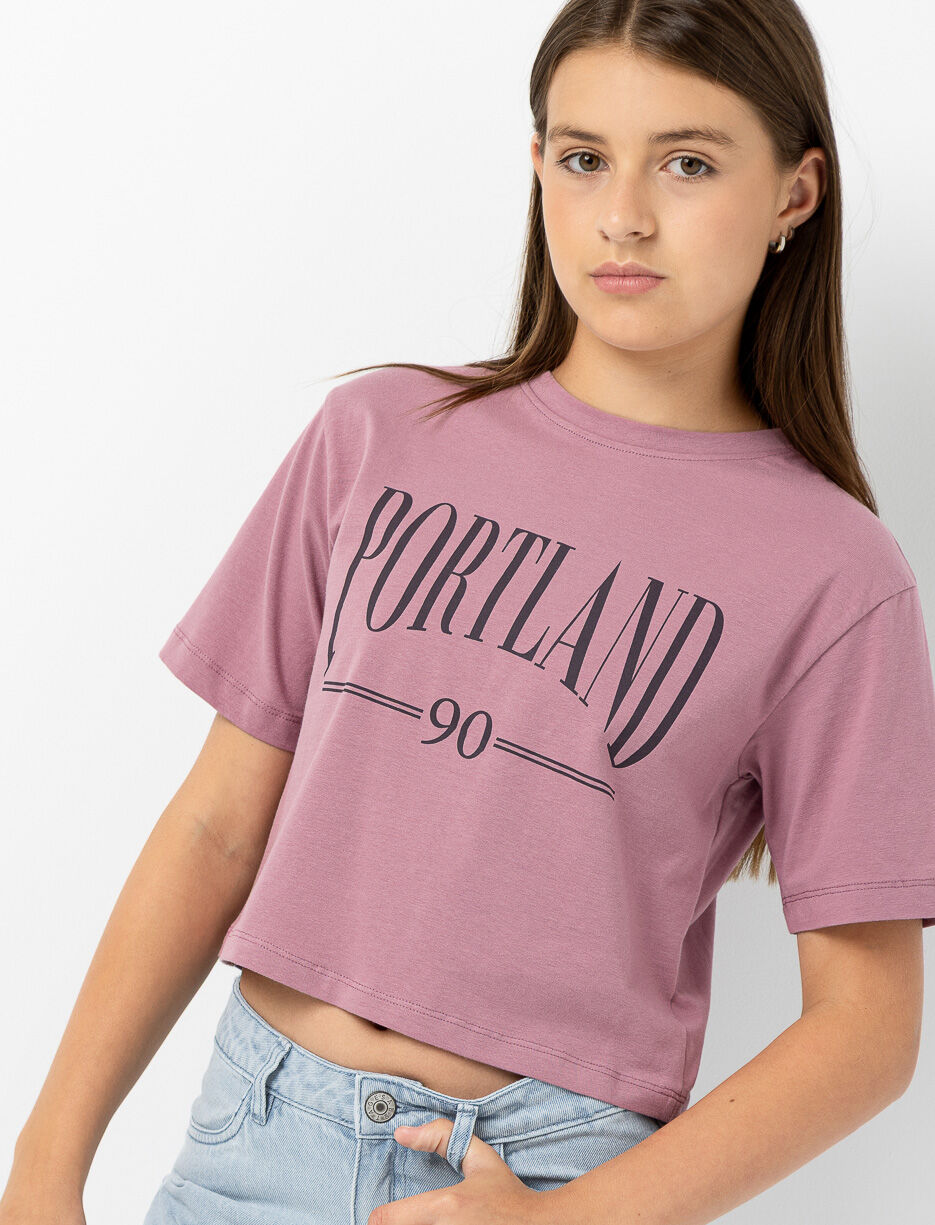 Printed Cropped T-shirt