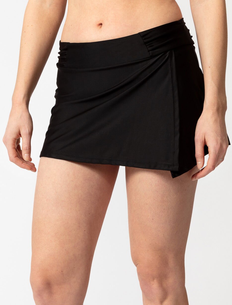 Bas de bikini jupette uni