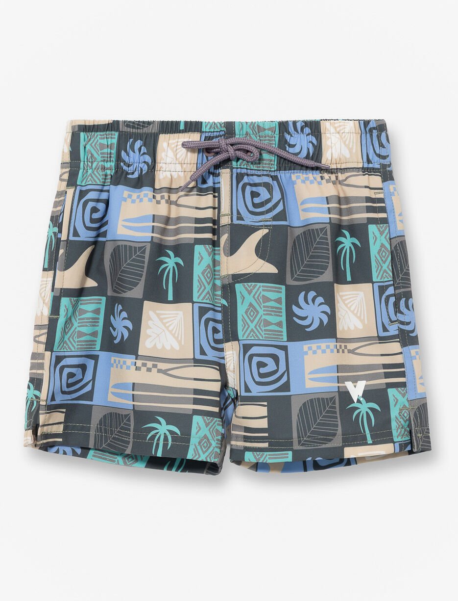 Boardshort imprim&eacute; &agrave; taille &eacute;lastique