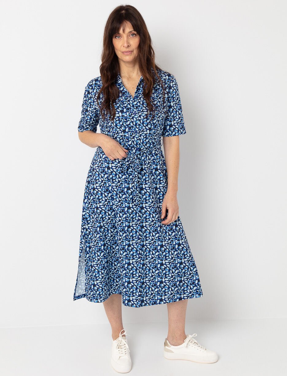 Robe longue à motif