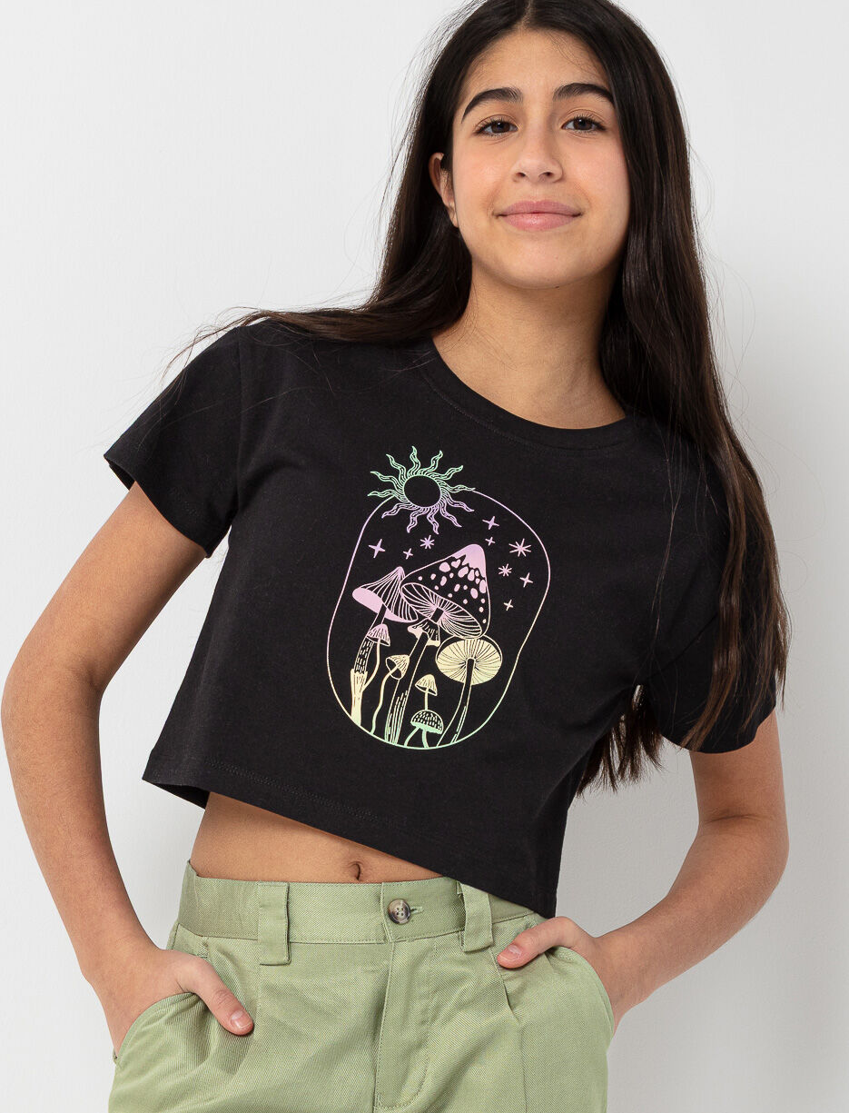 Cropped Graphic T-Shirt