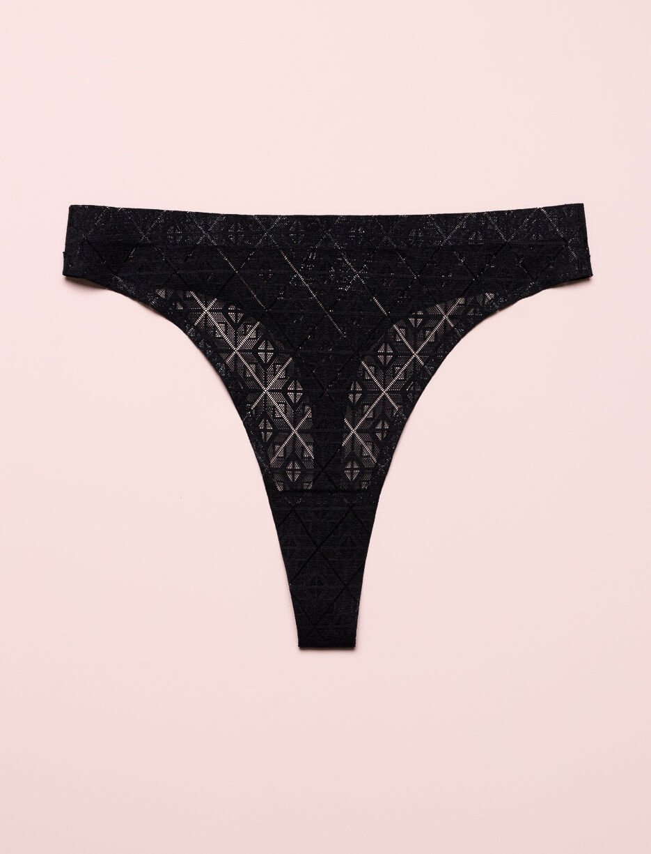 Culotte tanga en dentelle sans coutures