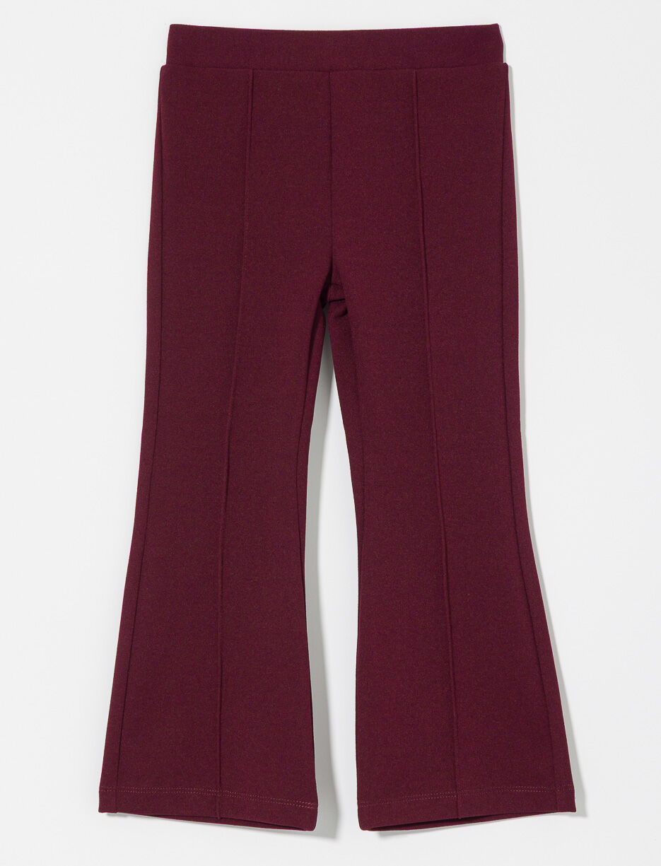 Pantalon évasé à taille élastique - petite fille