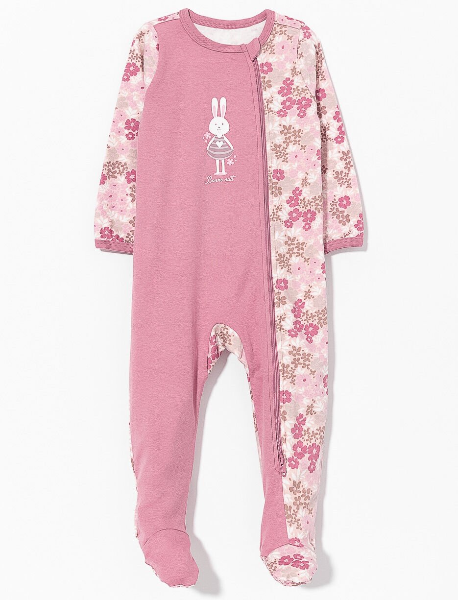 Pyjama 1 pièce imprimé en coton bio