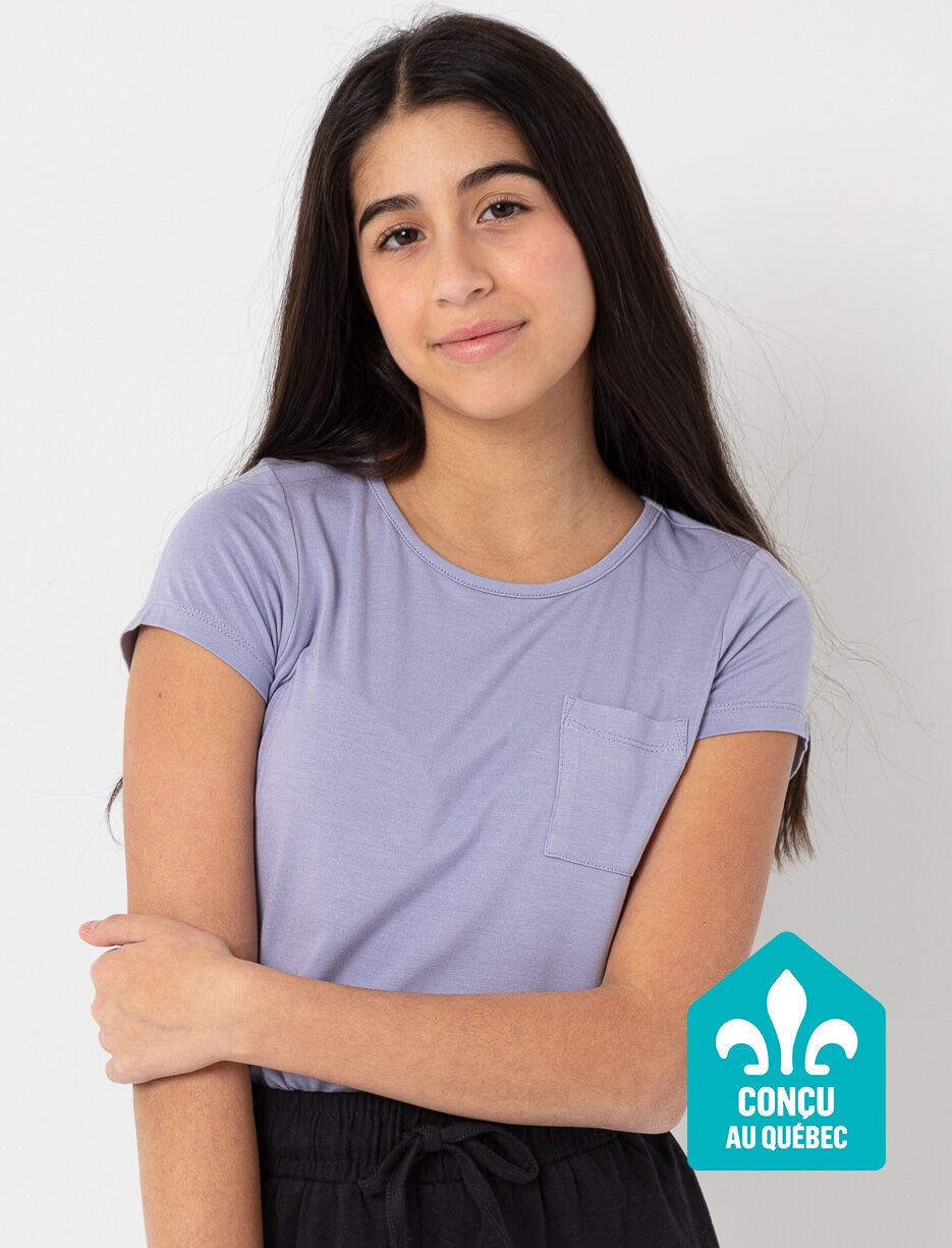T-shirt à poche uni