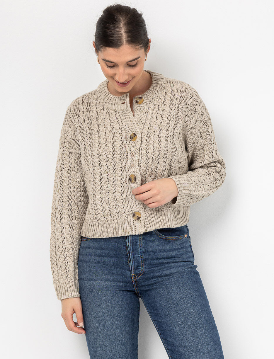 Cardigan en tricot à boutons