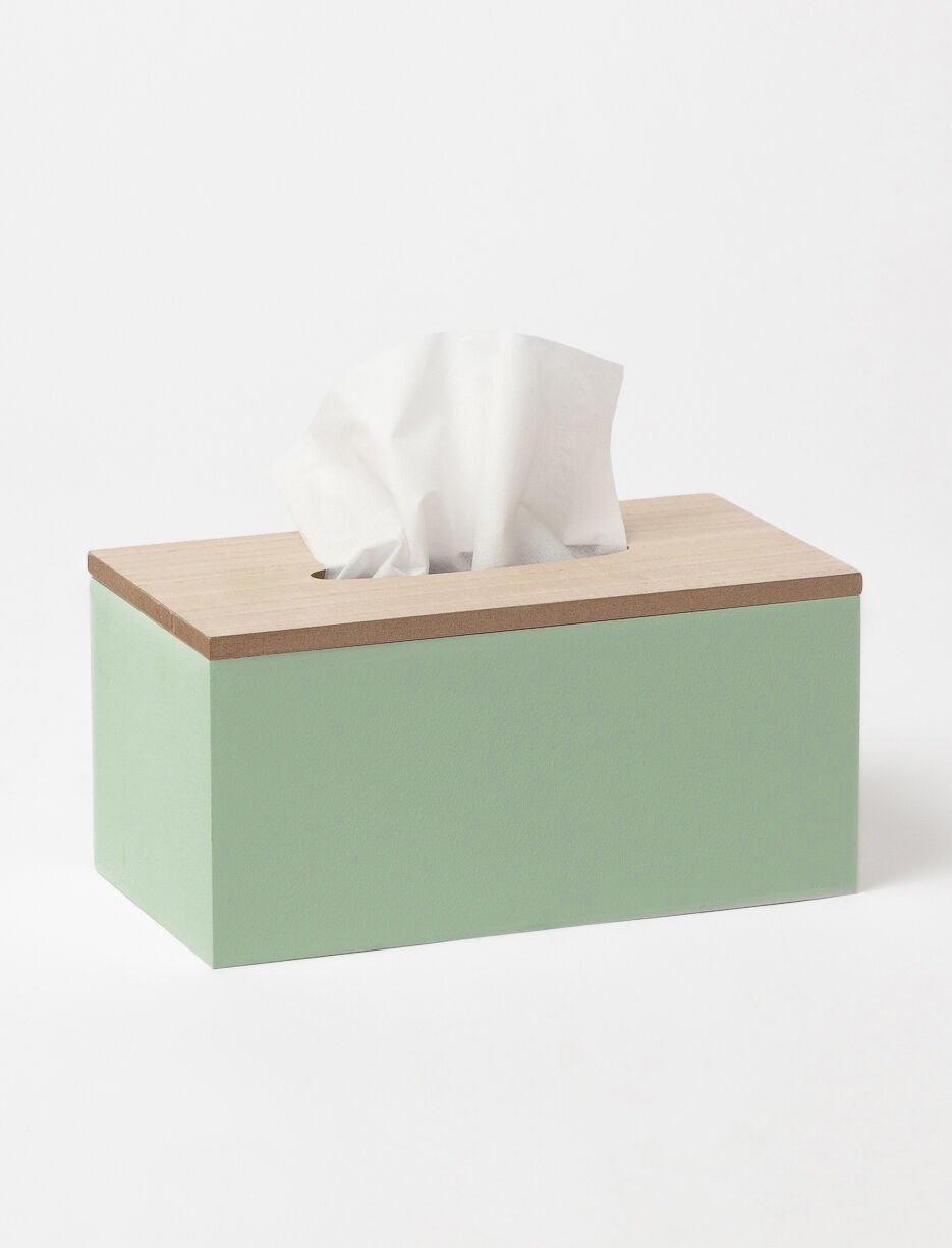 Boite à mouchoirs en bois