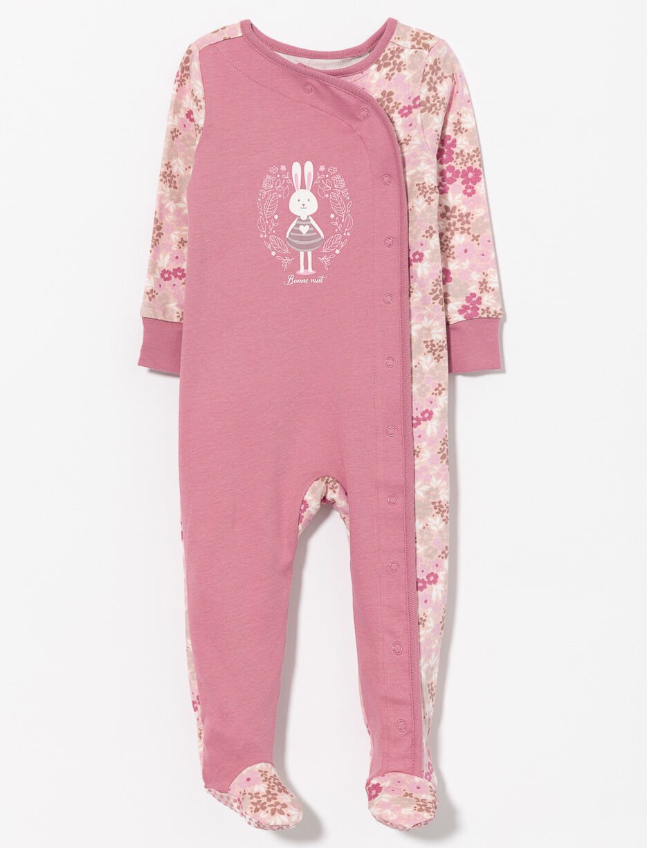 Pyjama 1 pièce imprimé en coton bio