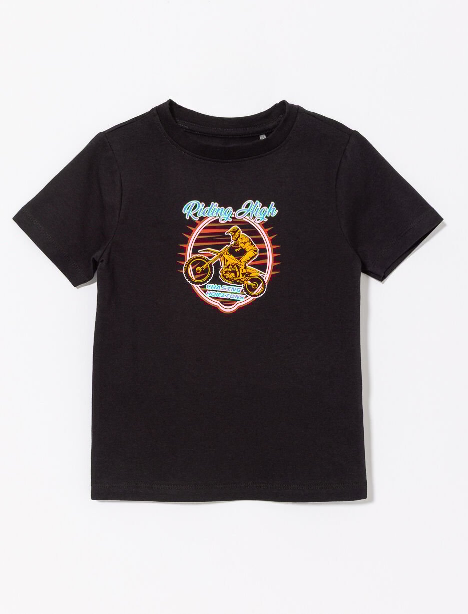 T-shirt imprimé à col rond - petit garçon