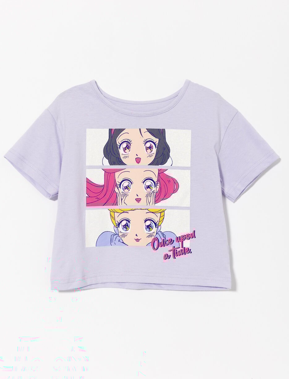 Glitter Print T-shirt - Disney Princesses